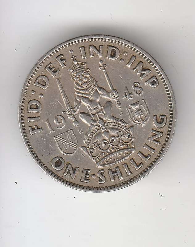 GREAT BRITAIN SHILLING 1948