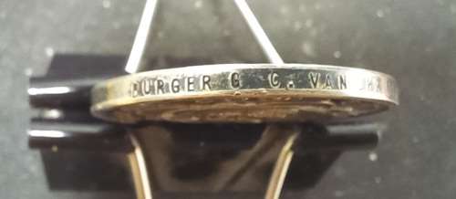 ANGLO BOER MEDAL BURGER G.C. VAN DER MERWE