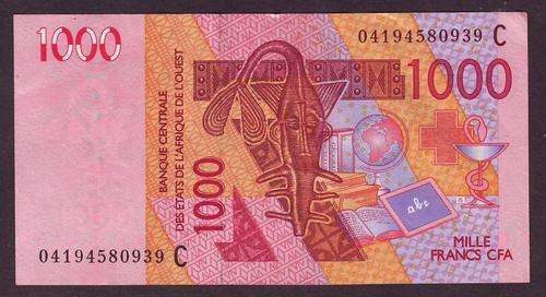 WEST AFRICA 1000 FRANCS C 2003 - CAMELS