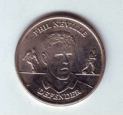 THE OFFICIAL ENGLAND SQUAD MEDAL COLLECTION 2004 - PHIL NEVILLE