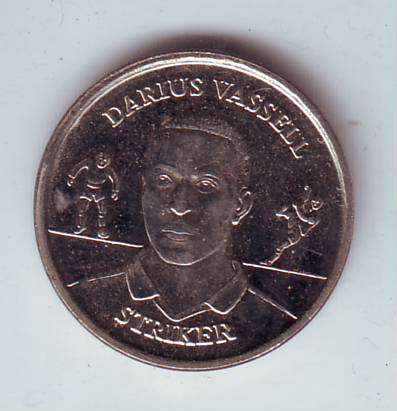 THE OFFICIAL ENGLAND SQUAD MEDAL COLLECTION 2004 - DARIUS VASSELL