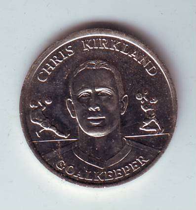 THE OFFICIAL ENGLAND SQUAD MEDAL COLLECTION 2004 - CHRIS KIRKLAND