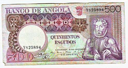 ANGOLA 500 ESCUDOS 10 JUNE 1973 - LANDSCAPE