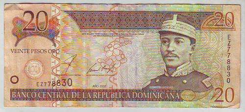 DOMINICAN REPUBLIC - 20 PESOS - 2002