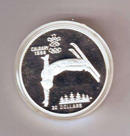 CANADA 20 DOLLARS CALGARY WINTER OLYMPICS 1988(ENCASED)