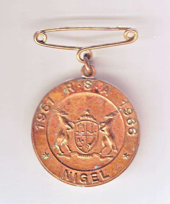 REPUBLIC OF SOUTH AFRICA NIGEL 1961-1966 MEDAL