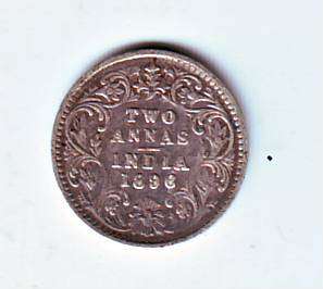 INDIA TWO ANNAS 1896