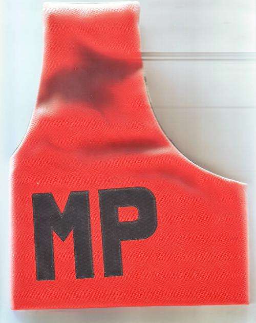 SOUTH AFRICAN MILITARY POLICE SHOULDER AND ARMBAND