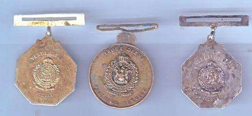 SOUTH AFRICA RAILWAYS LONG SERVICE GROUP - 3 MEDALS KONST R. MOLOI