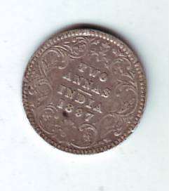 INDIA 2 ANNAS 1897