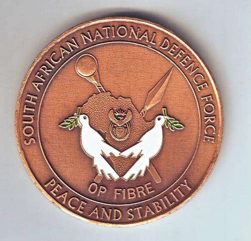 SOUTH AFRICAN DEFENCE FORCE OP FIBRE PEACE AND STABILITY 14-02-05 TO 28-05-05