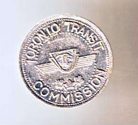 TORONTO TRANSIT COMMISION TOKEN