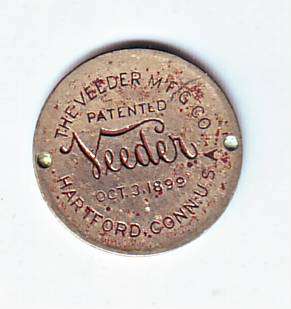 THE VEERDER M F G CO PATENTEDVEEDER OCT 3 1899 HARTFORD CONN U.S.A.