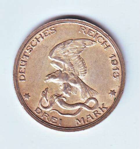 GERMANY 3 MARK 1913