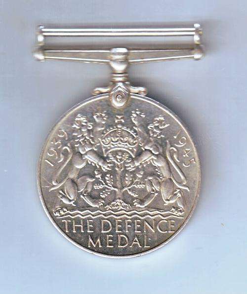 THE DEFENCE MEDAL 1939-1945 UNNAMED HIGH GRADE