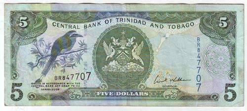 TRINIDAD AND TOBAGO FIVE DOLLARS -MARKET