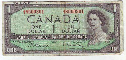 CANADA 1 DOLLAR OTTAWA 1954 - LANDSCAPE