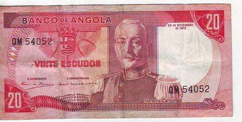 ANGOLA 20 ESCUDOS 1972
