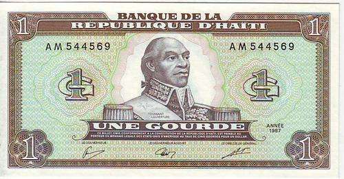 HAITI 1 GOURDE 1987 - TOUSSAINT LOUVERTURE - EF