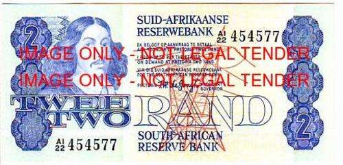SOUTH AFRICA TWO RAND T.W. DE JONGH A122 454577