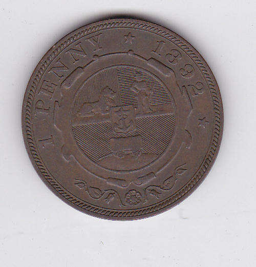 ZAR PENNY 1892