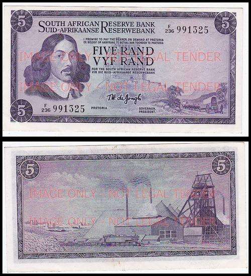 FIVE RANDS T.W. DE JONGH F236 991325