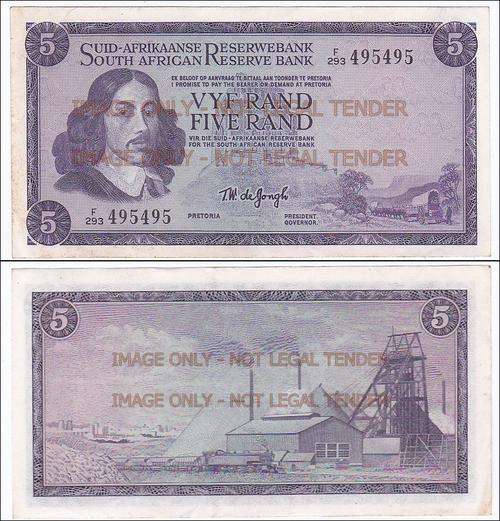 FIVE RAND T.W. DE JONGH F293 495495