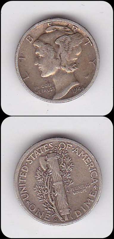 USA DIME 1944 - SILVER