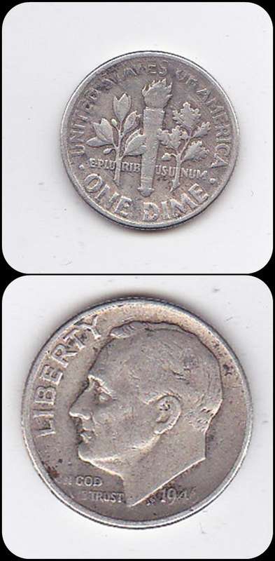 USA DIME 1946 - 90% SILVER CONTENT
