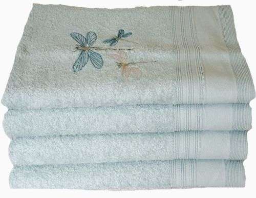 Colibri Bath Towel with Dragonfly Motif - 440 GSM