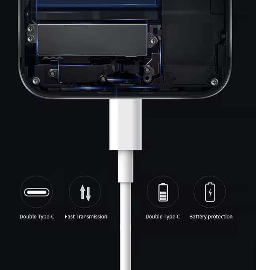 High quality USB-C toUSB-C charging cable (1m)