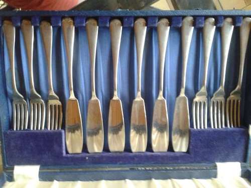 Set of Antique Silver Plated Cutlery