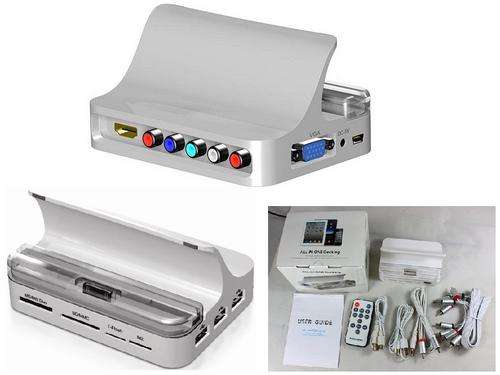 Ipad 1,2 or 3 / iPhone or IPod Multi-function Dock connector (Ipad to VGA, Ipad to HDMI or Ipad to C