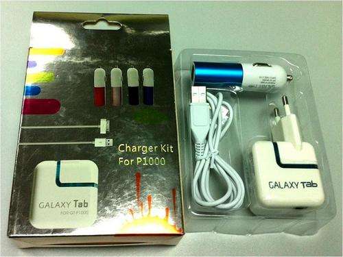 3-in-1 Samsung Galaxy Tablet Car Charger, Wall Socket Charger & Charging / Data & Sync Cable