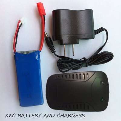 Syma X8C, X8W or X8G Drone Quadcopter Original Battery + Charger