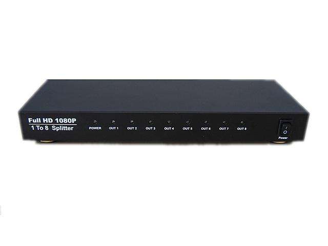 Powered HDMI Splitter 1 x 8 - HDCP 1.2, HDMI v1.3