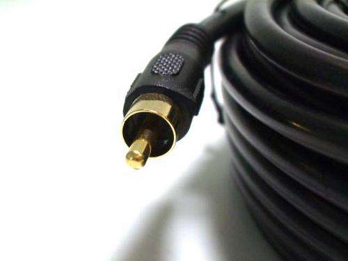 1.8 meter Single Coaxial Audio/Video 22AWG RCA Cable M/M 75ohm - S/PDIF, Digital Coax, Subwoofer