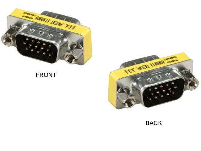 VGA Gender Changer - Male to Male (HD15 / D-Sub Gender Changer)