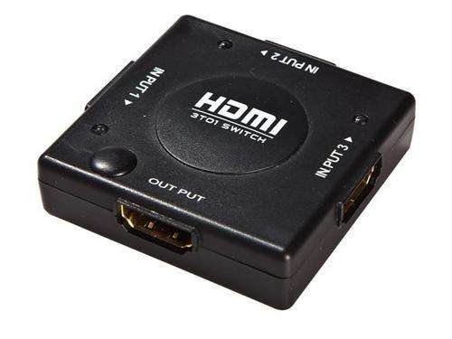 3x1 (3 input ports) Manual HDMI Switch - Push Button Type