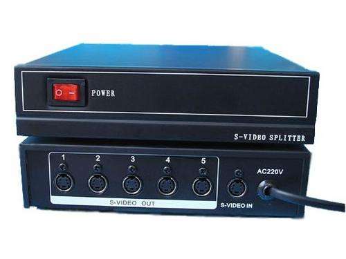 1 X 5 (5-Way) Active / Powered S-video Splitter