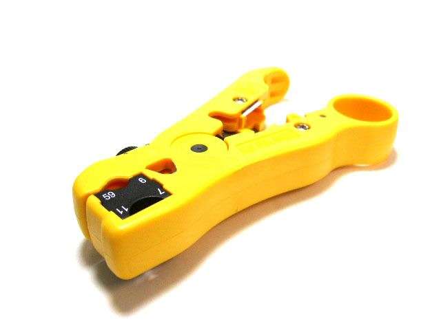 Universal Cable Jacket Stripper (RG-59/6/11/7 cable, UTP/STP and Telephone Cable)