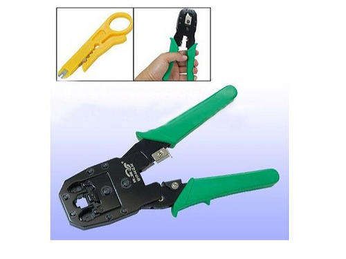 RJ45 / RJ11 / RJ12 Crimping Tool (For UTP and STP ethernet cables) + Easy Stripper Tool