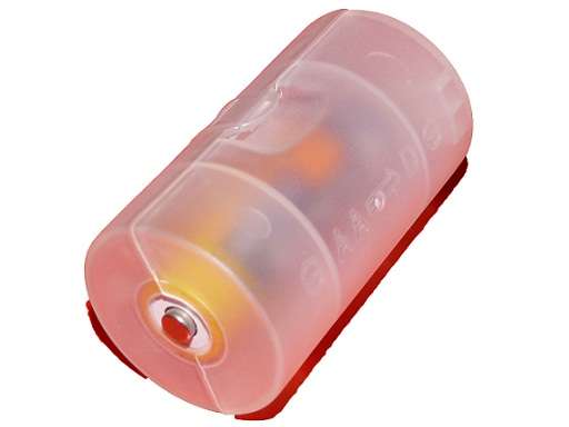 AA to D Type Battery Adapter - Transparent / clip-in