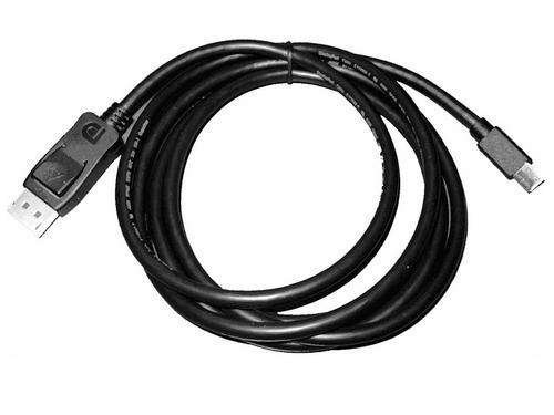 1.8 Meter Male mini Displayport to Standard Displayport Male Cable - Black