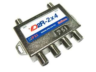 2x4 (2 inputs, 4 outputs) LNB Voltage Selected Multiswitch
