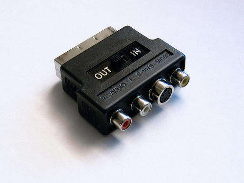 Mutliple SCART to AV / Composite (Yellow, Red,White) and Svideo Adapter - Selectable Input / Output