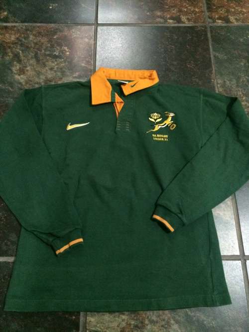 Springbok u 21 jersey of De Wet Barry no 12!!!