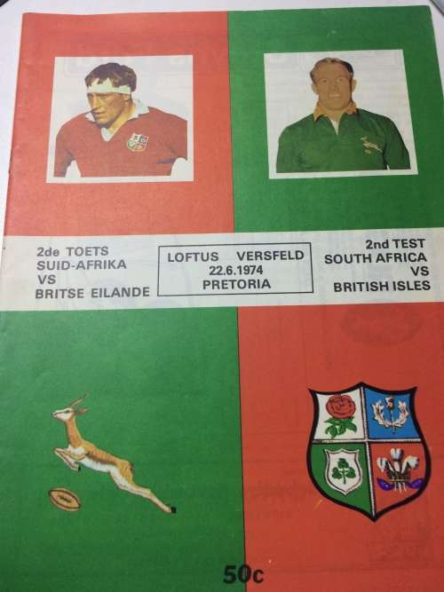South Africa vs British Isles 22/06/1974