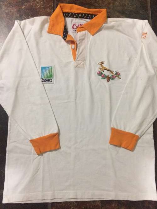 Springbok World Cup 1995 Away (white) Rugby Jersey !!