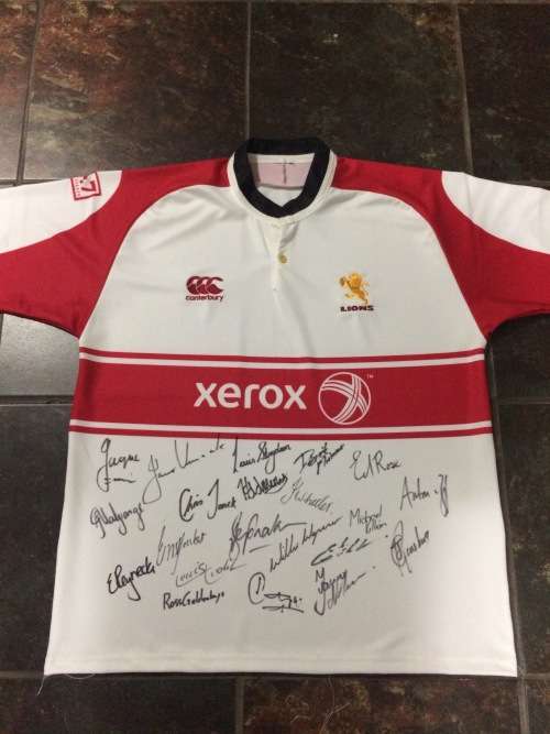 Golden Lions Rugby Jersey signed by Team !!!
